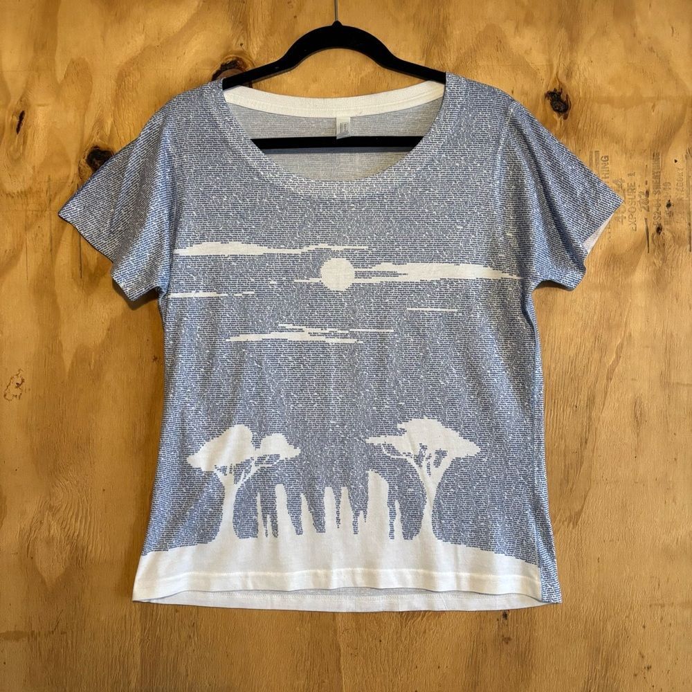 Litographs Outlander Literary Print T-Shirt Sz M